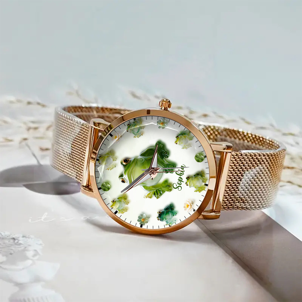 Just A Girl Who Loves Frogs - Personalized Frog Women Hand Watch