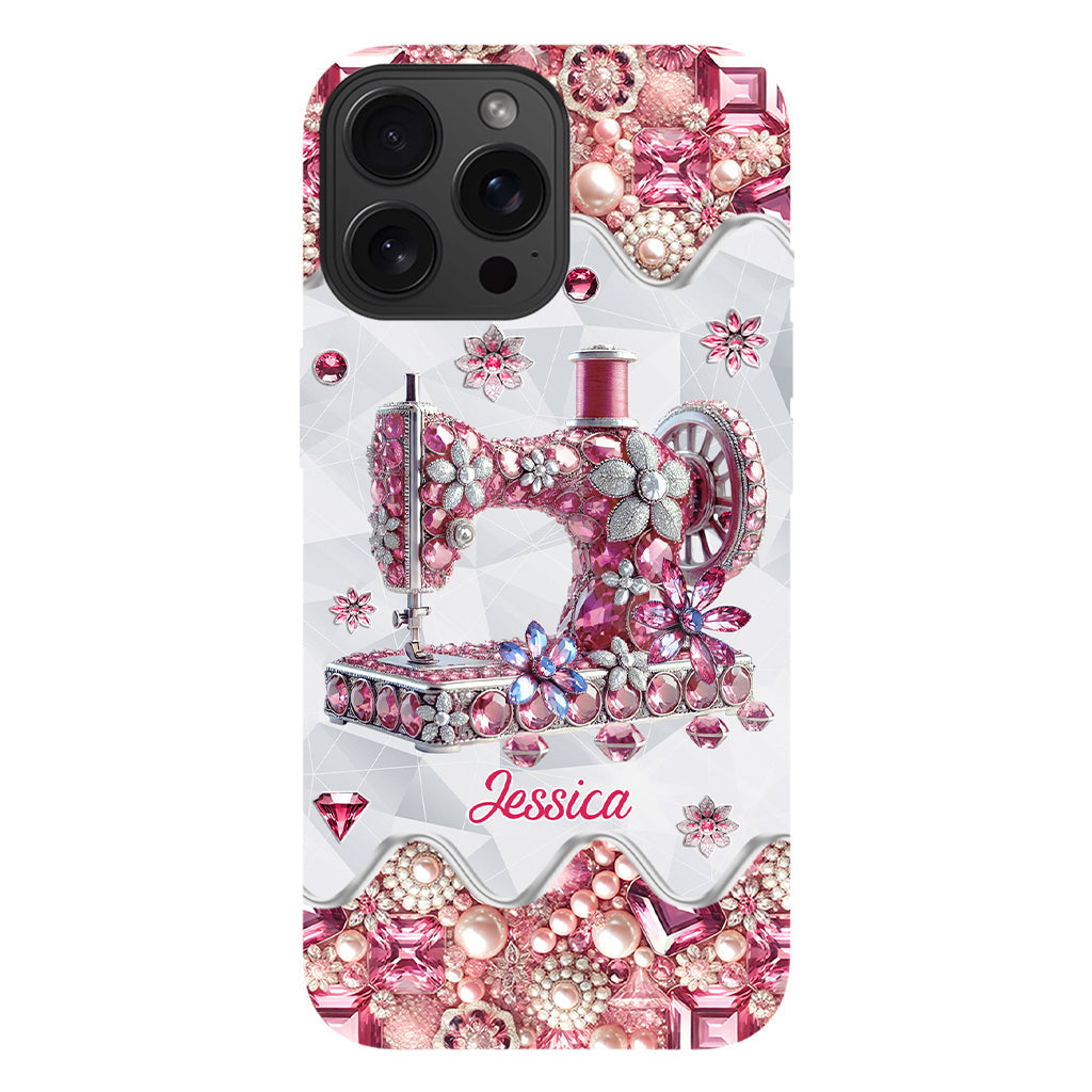 Just A Girl Who Loves Sewing - Personalized Sewing Full Print Phone Case