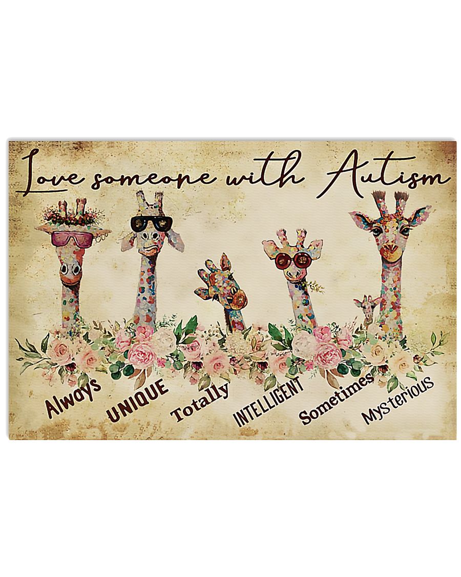 Autism Awareness Love Someone With Autism - Autism Awareness Poster 0921