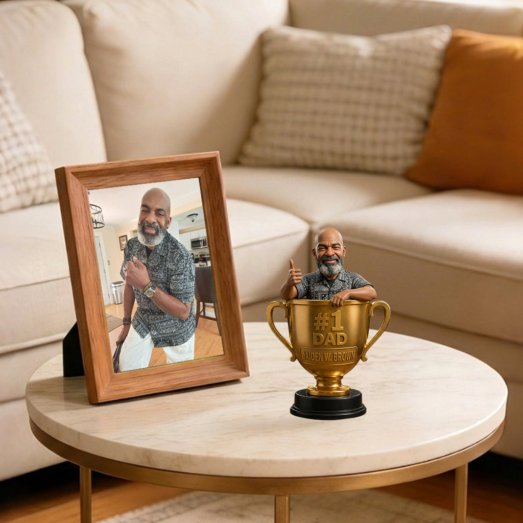 Custom Any Photo Best Papa/Dad/Uncle - Personalized Father Premium 3D Figurine