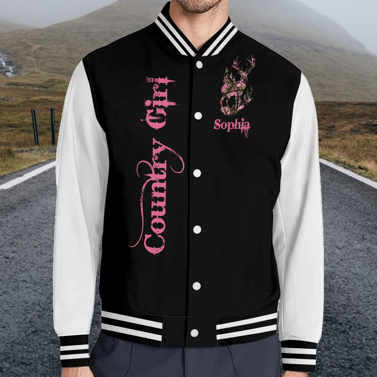 Country Girl - Personalized Hunting Varsity Jacket