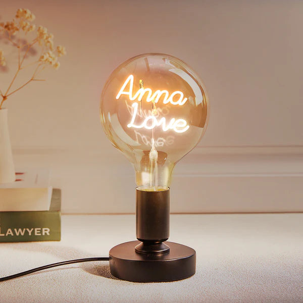 Any Name Light Bulbs - Personalized Any Name Light Bulbs Lamp
