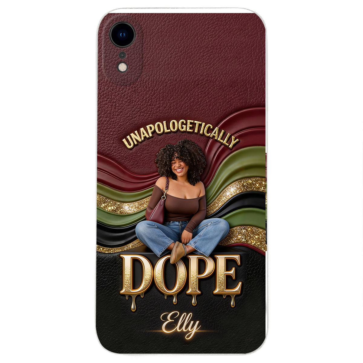 Happy Juneteeth, Black History, Black Pride - Personalized African American 3D Embossed Leather Phone Case