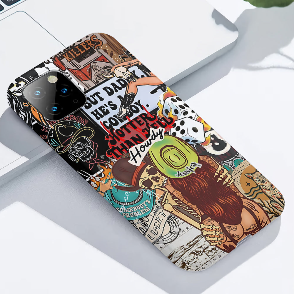 Howdy Cowgirl - Personalized Cowgirl Full Print Phone Case