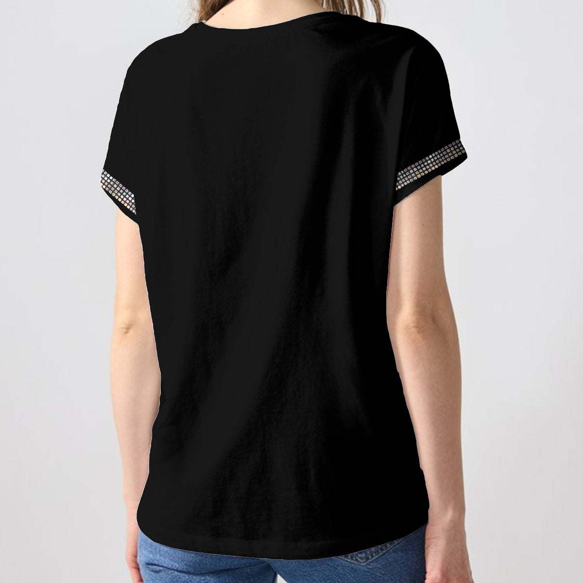 Custom Any Photo Birthday Gift - Personalized Birthday Fully Printed V-Neck T-Shirt