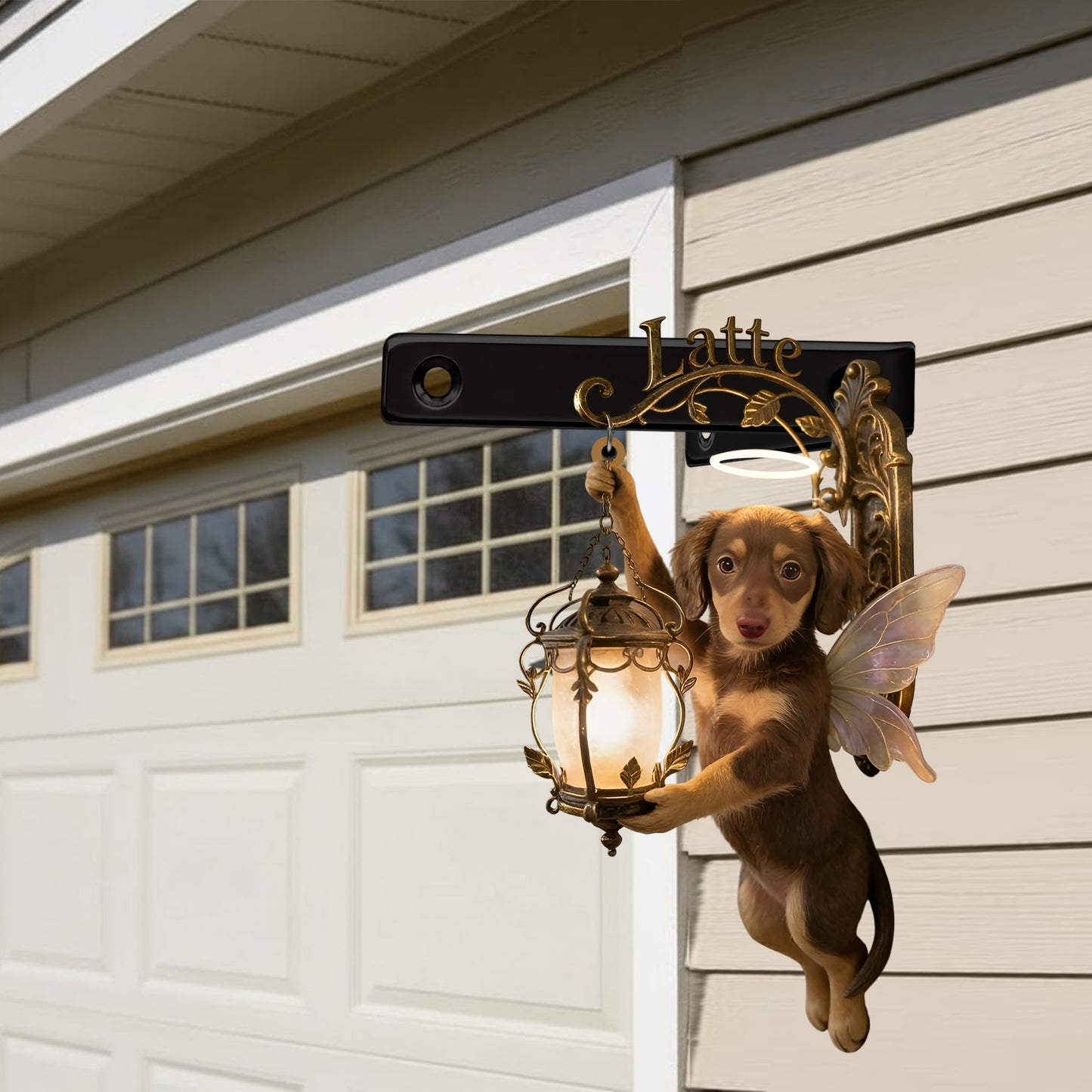 Dogs Brighten My Life - Personalized Dog Wooden Wall Mount Sign
