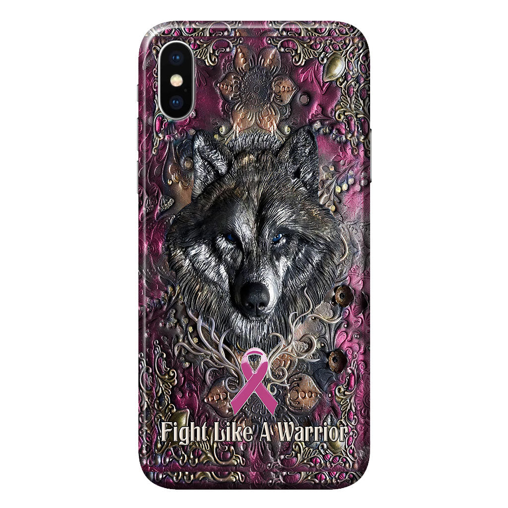 Fight Like A Warrior - Breast Cancer Awareness Personalized 3D Printed Phone Case