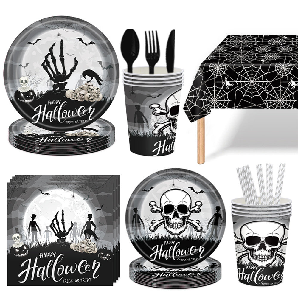 Happy Halloween - Halloween Party Disposable Dinnerware Set
