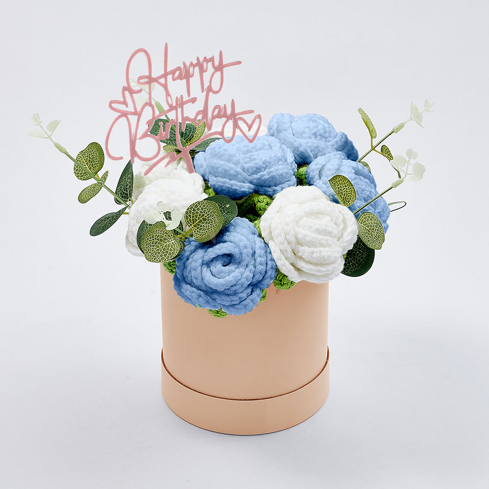Congratulations Graduate - Personalized Graduation Crochet Flowers Graduation Gift Box