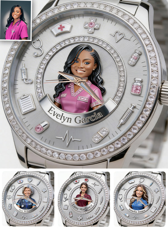 Custom Any Photo - Personalized Nurse Women Hand Watch
