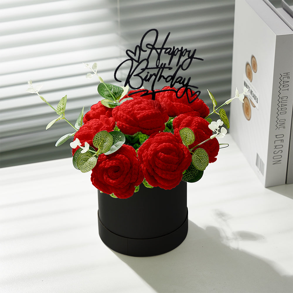 Congratulations Graduate - Personalized Graduation Crochet Flowers Graduation Gift Box