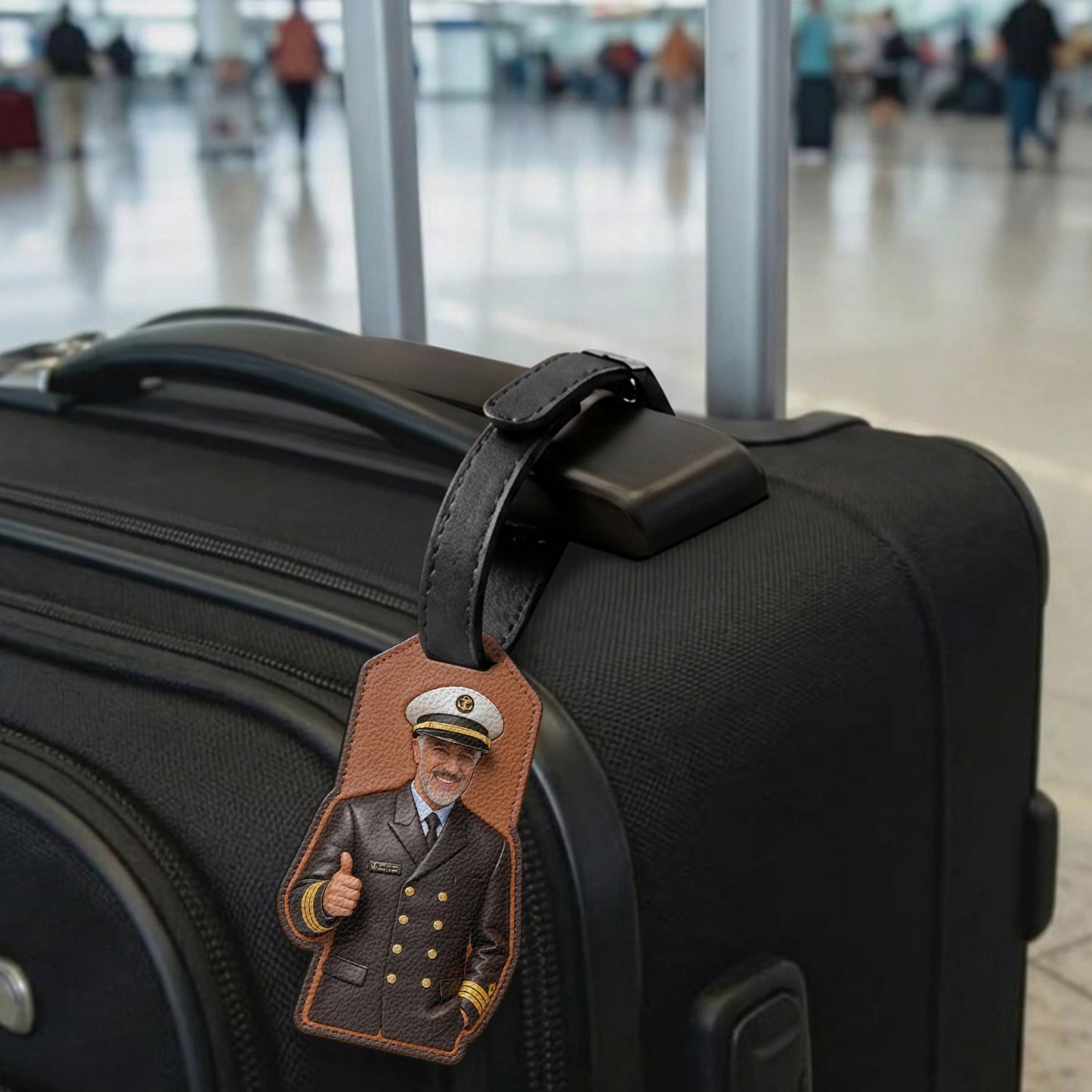 Custom Gift For Travellers - Personalized Pilot Luggage Tag