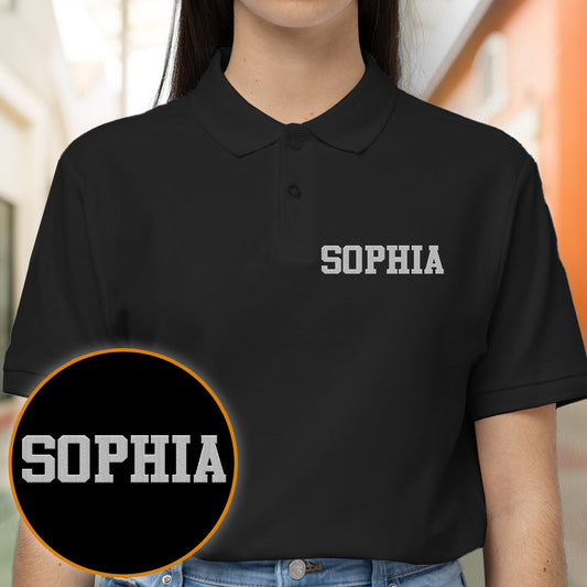 Custom Name - Personalized Step Mom Embroidered Polo Shirt