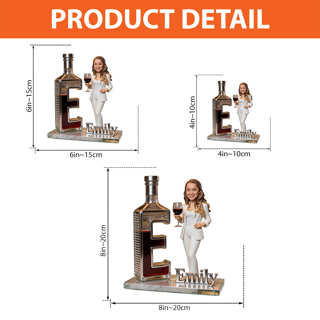 Any Alcohol, Wine, Cocktail Martini, Beer,... - Personalized Wine Custom Shaped Acrylic Plaque
