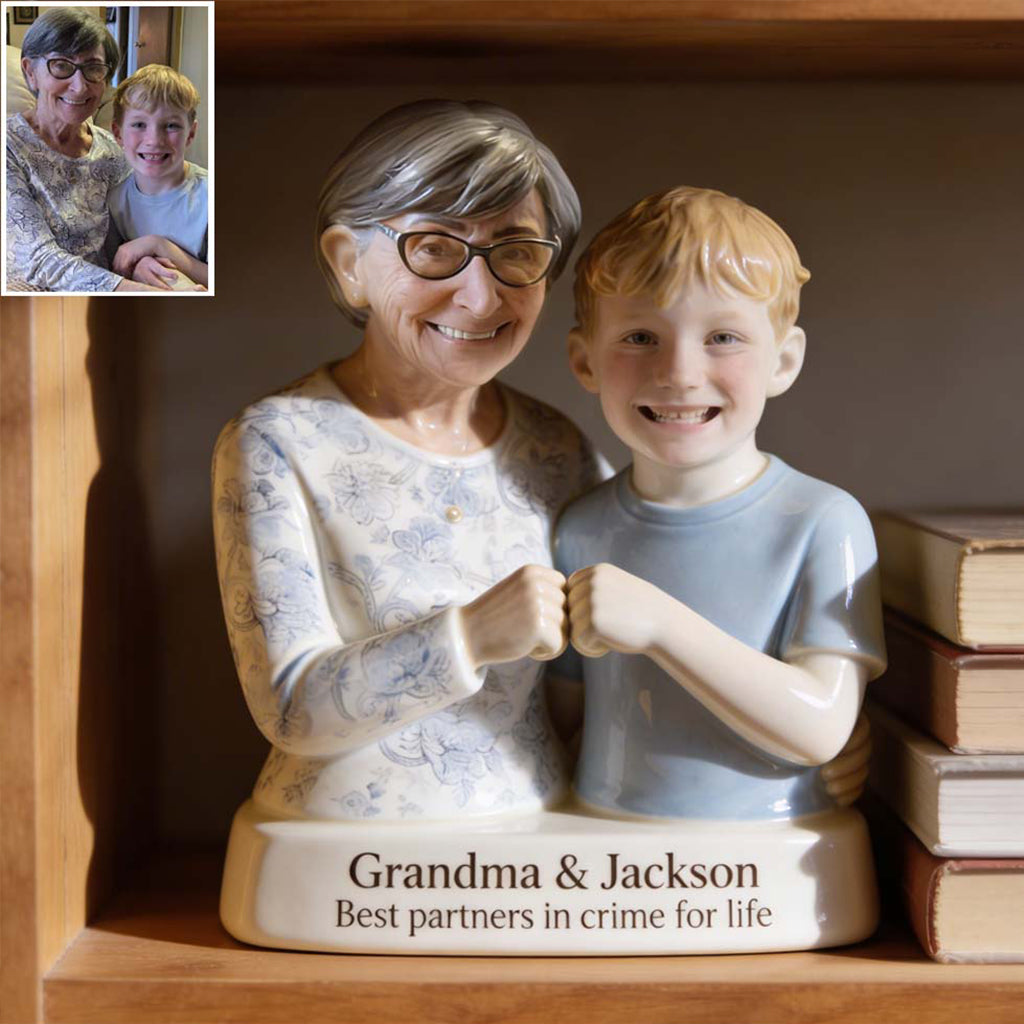 Eternal Bond - Personalized Grandma Custom Shaped Acrylic Plaque