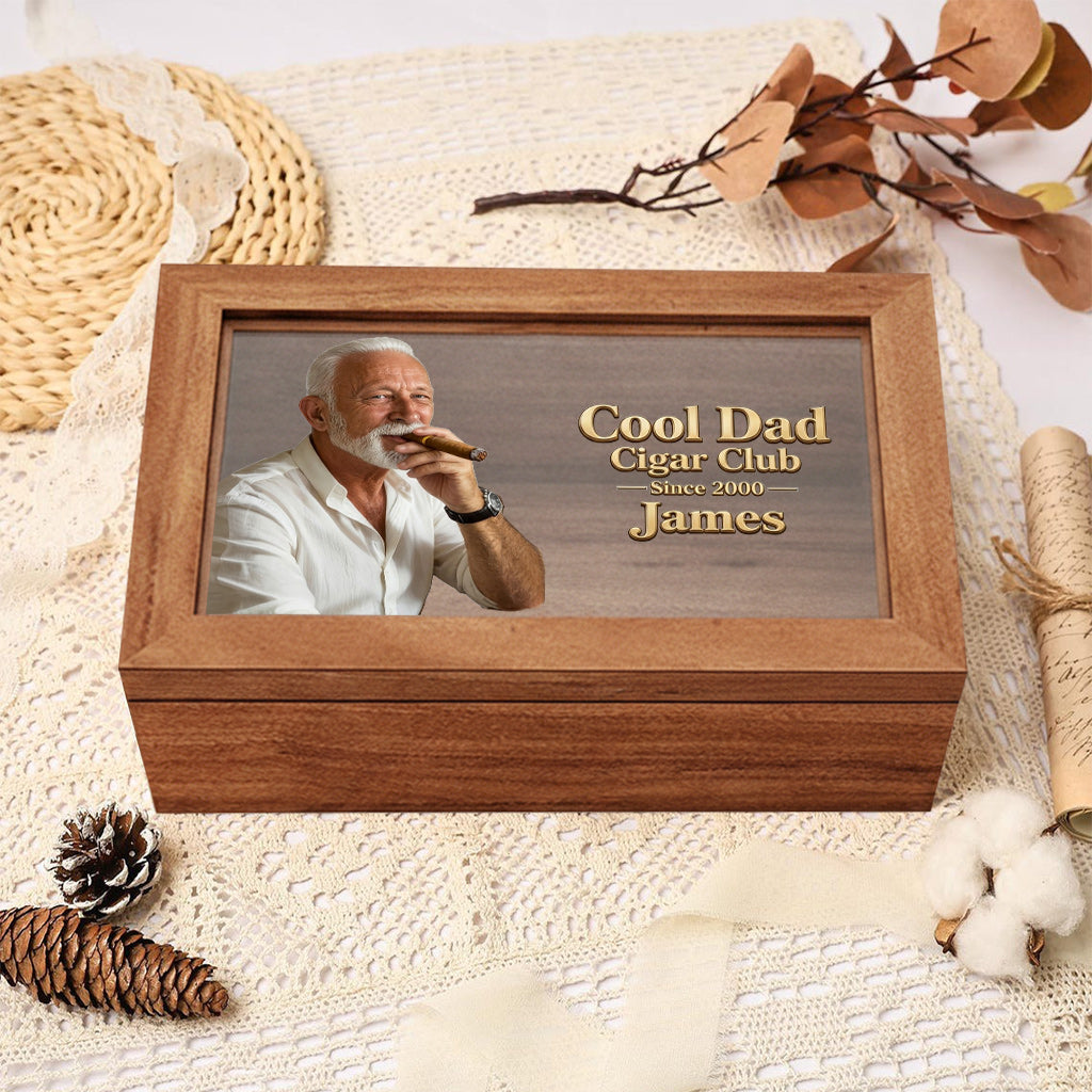 Cool Dad - Personalized Father Wooden Box