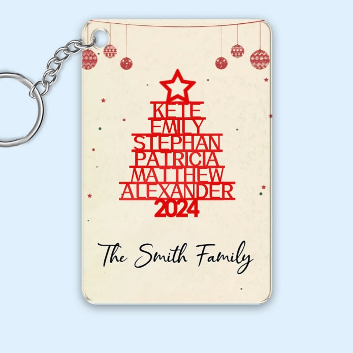 We Are Family - Personalized Christmas 2024 Poster - Custom Family Names Gift
