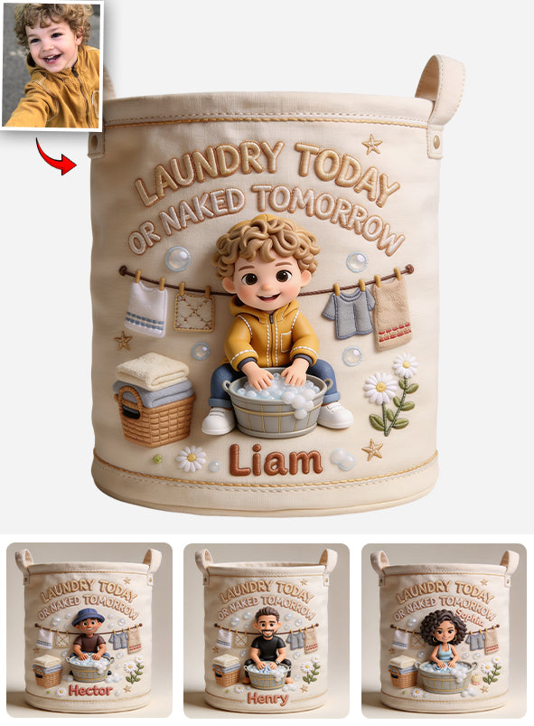 Laundry Today - Personalized Family Storage Basket