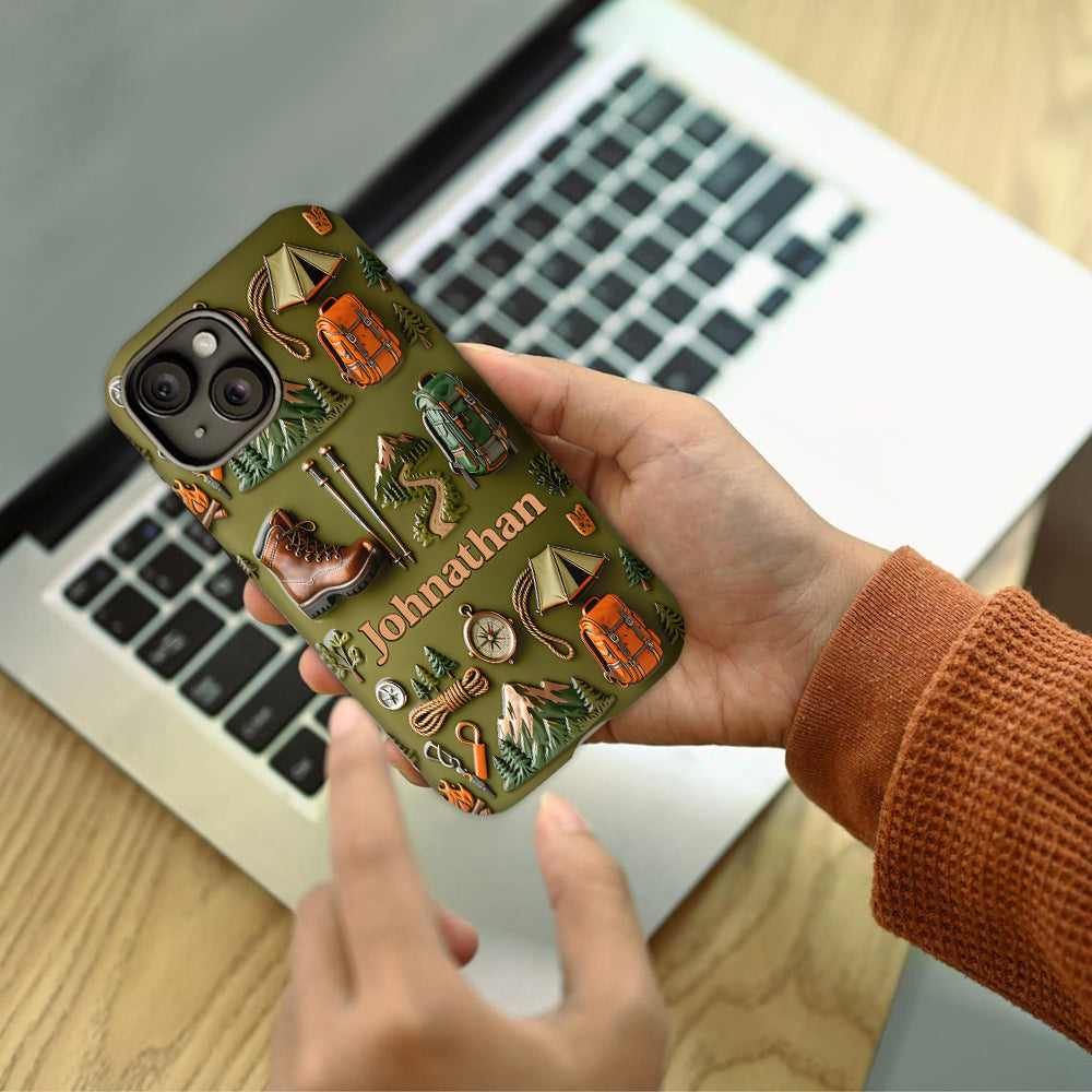 Hiking Makes Me Happy - Personalized Hiking Full Print Phone Case