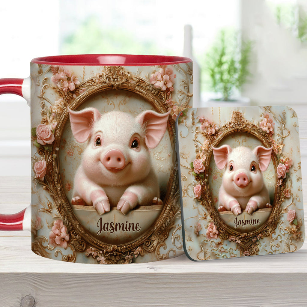 Cute Pigs - Personalized Pig Lover Accent Mug