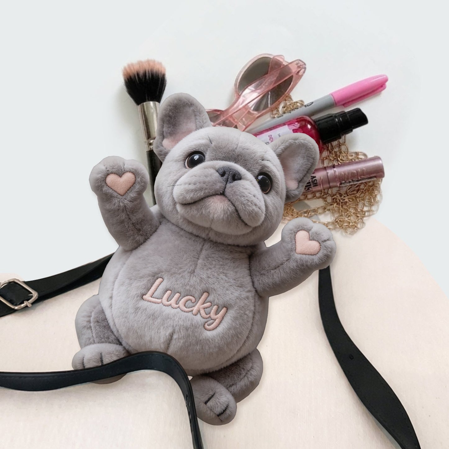 Custom Any Pet Photo - Personalized Dog Plush Crossbag