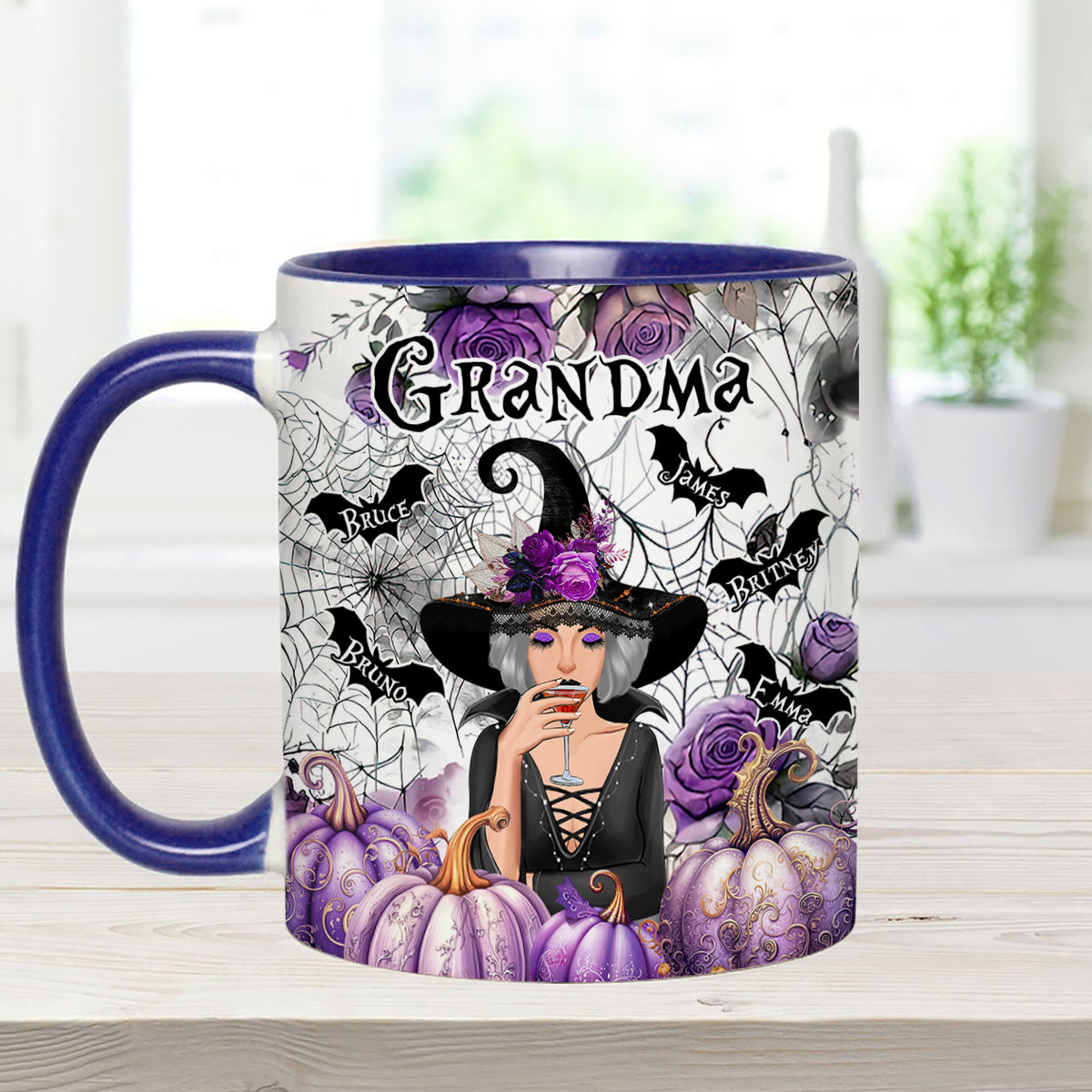 Grandma Witch - Personalized Grandma Accent Mug
