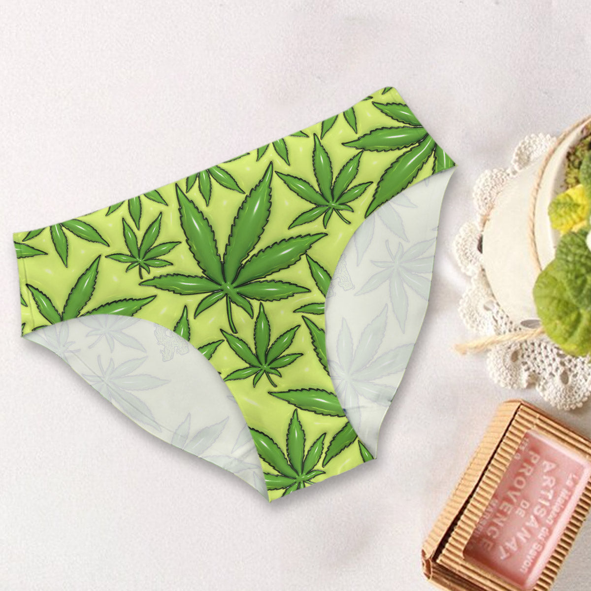 Hit Me Harder - Personalized Weed Women's Briefs