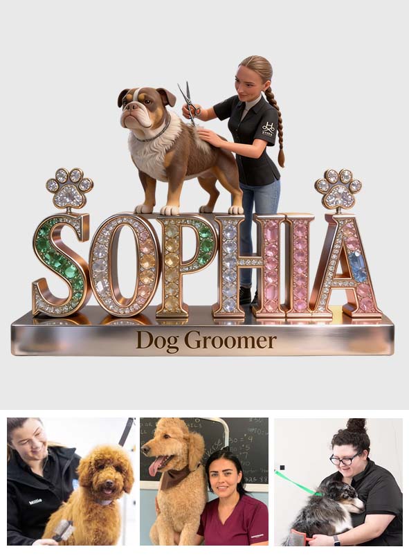 Groomer's Life - Personalized Dog Groomer Custom Shaped Acrylic Plaque