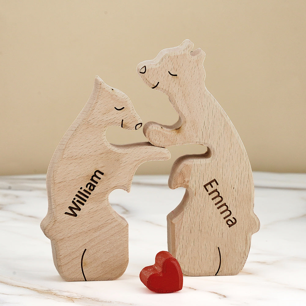 Bear Family - Personalized Family Wooden Puzzle