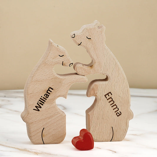 Bear Family - Personalized Family Wooden Puzzle