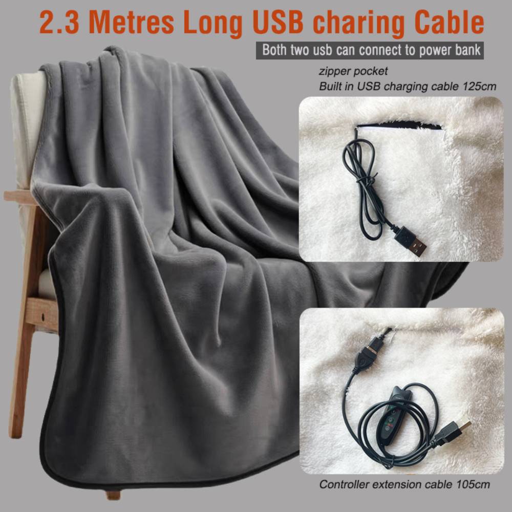 Electric Heated - Portable Heating Blanket