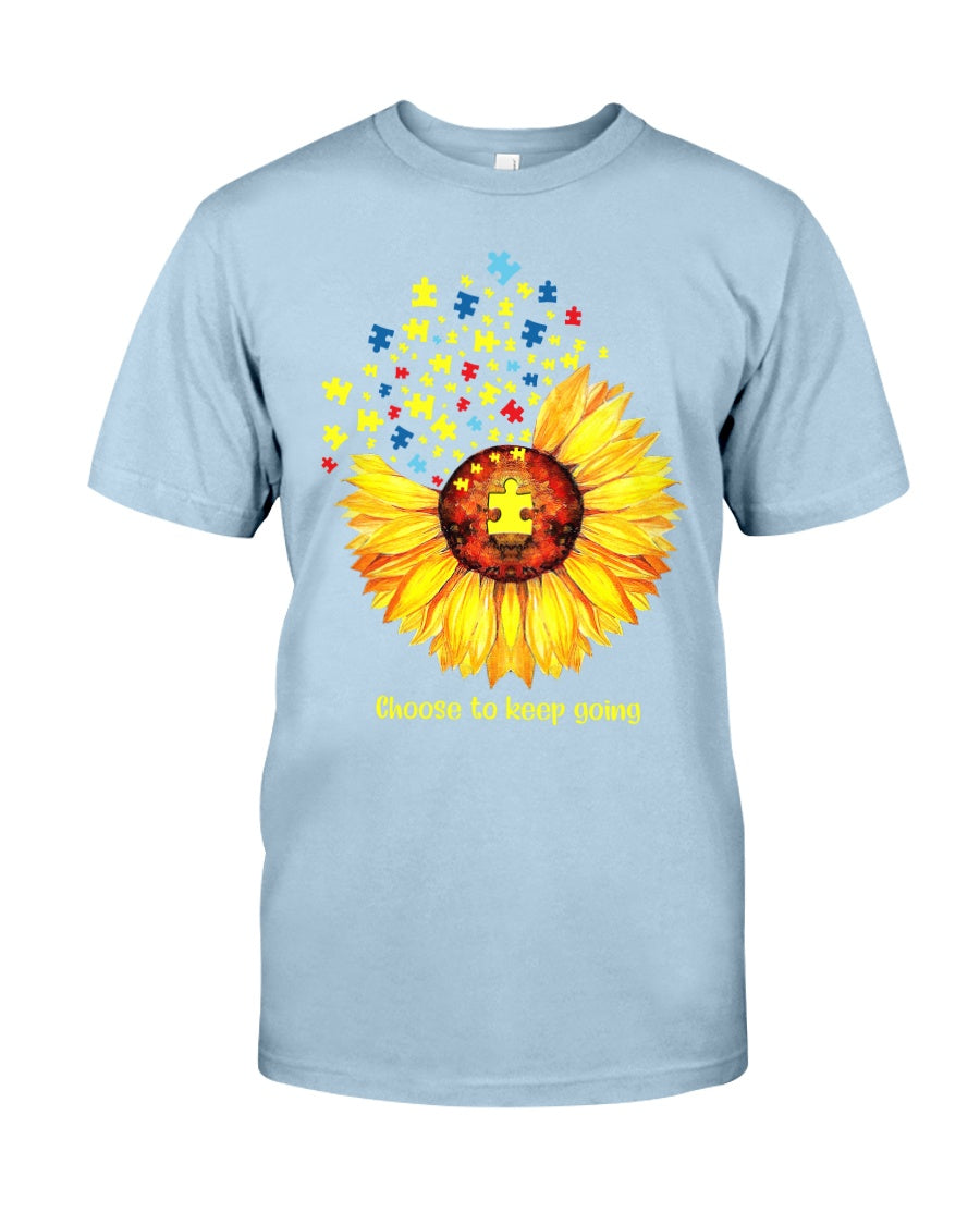 Autism Choose To Keep Going - Autism Awareness T-shirt and Hoodie 0921
