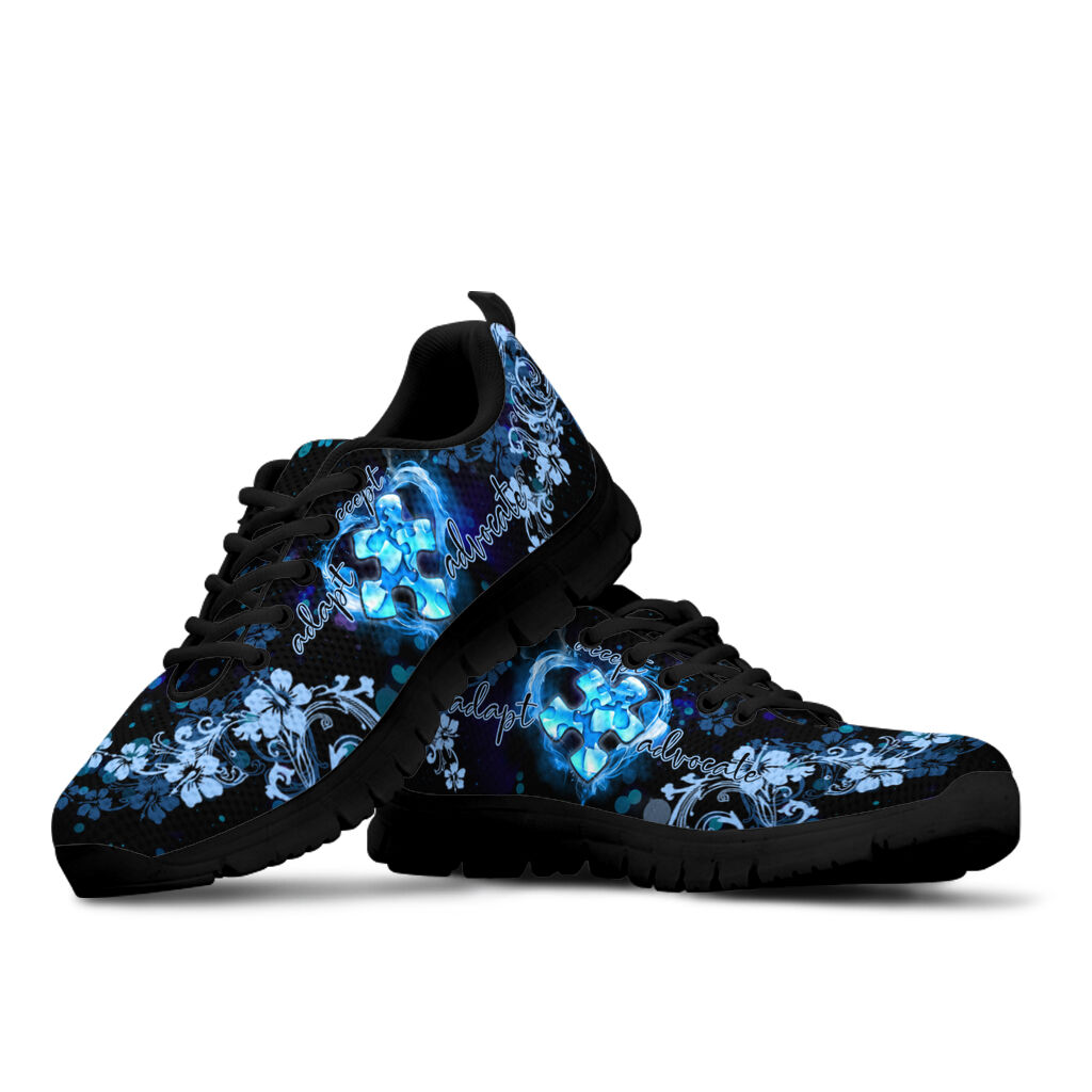 Blue Puzzle Autism Awareness Sneakers 0622