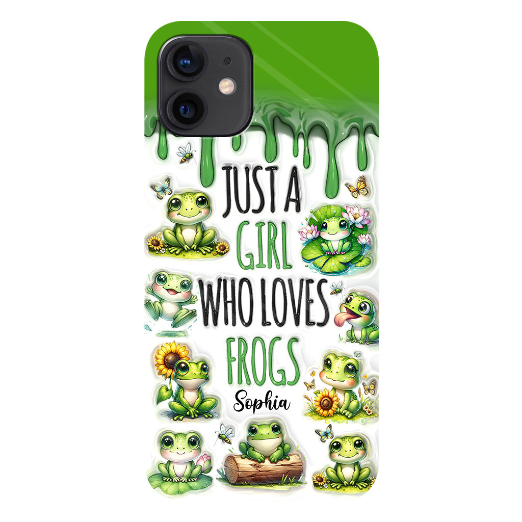 Just A Girl Who Loves Frogs - Personalized Frog Full Print Phone Case