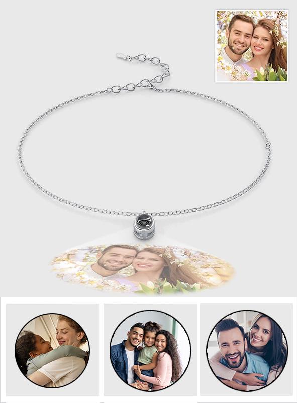Personalized Minimalist Photo Projection Charm