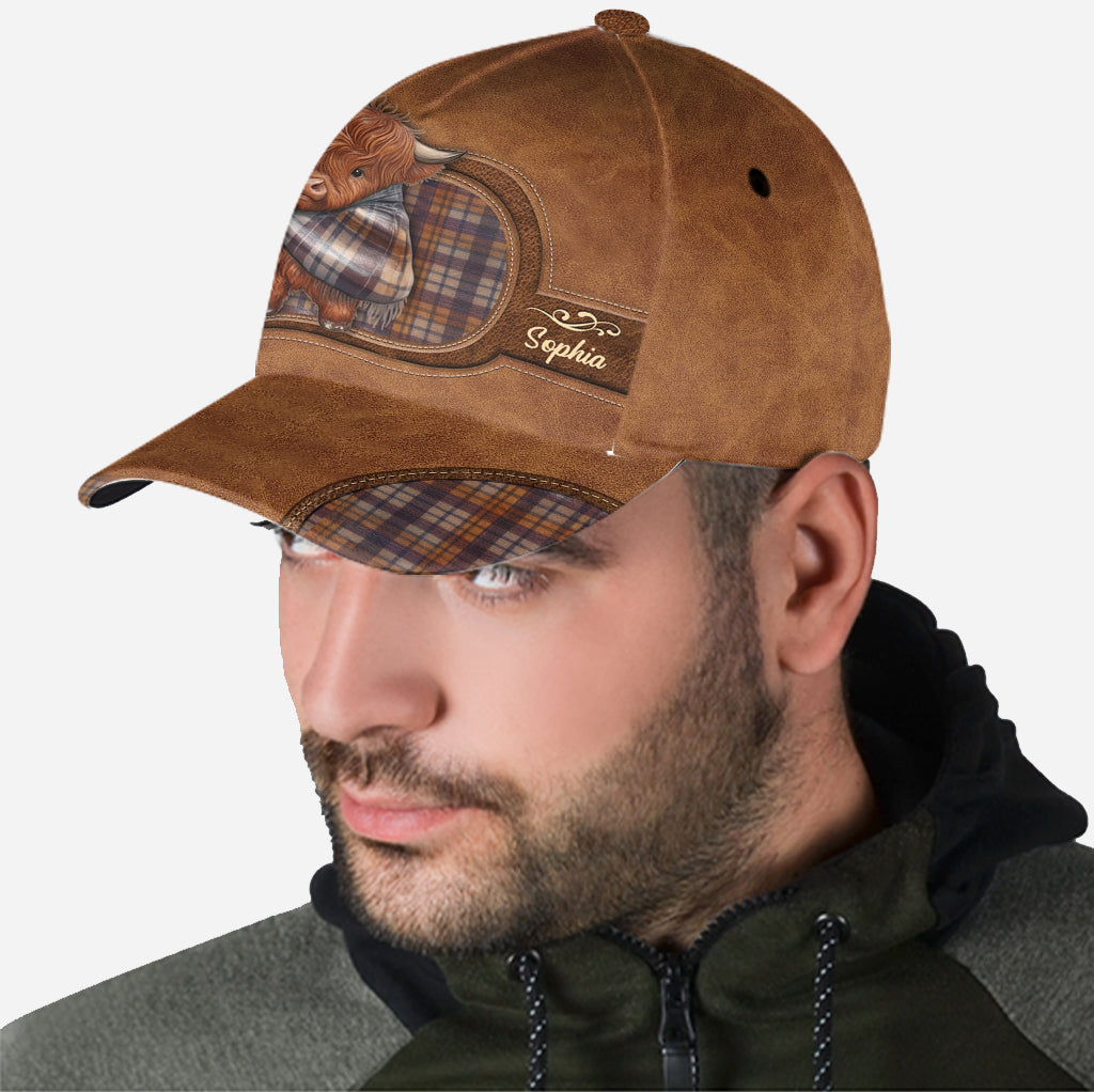 Adorable Highland Cow - Personalized Highland Cow Classic Cap