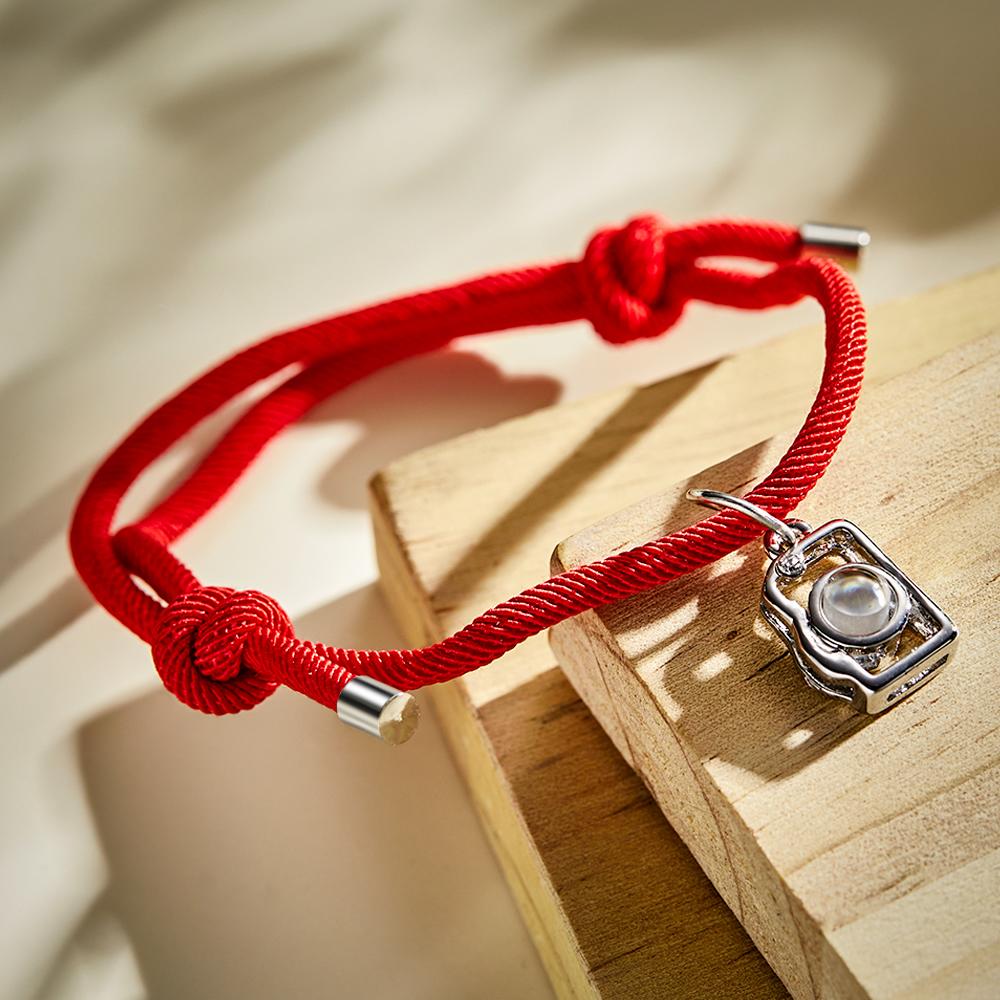 Camera Custom Projection Photo Charm - Personalized Projection Photo Bracelet