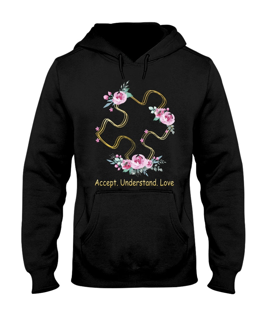 Accept Understand Love - Autism Awareness T-shirt and Hoodie 0520