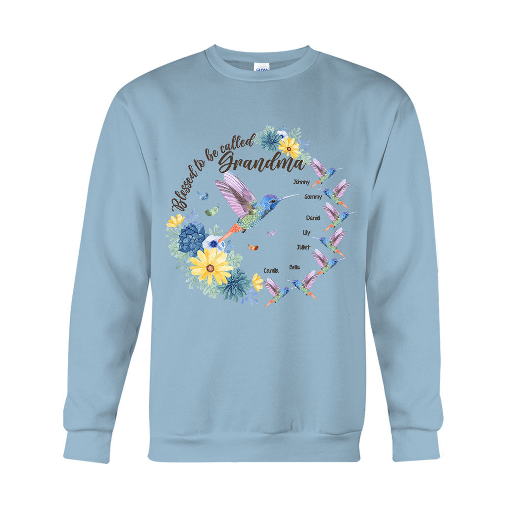 Blessed To Be Called Grandma Nana Gigi - Personalized Grandma T-shirt And Hoodie