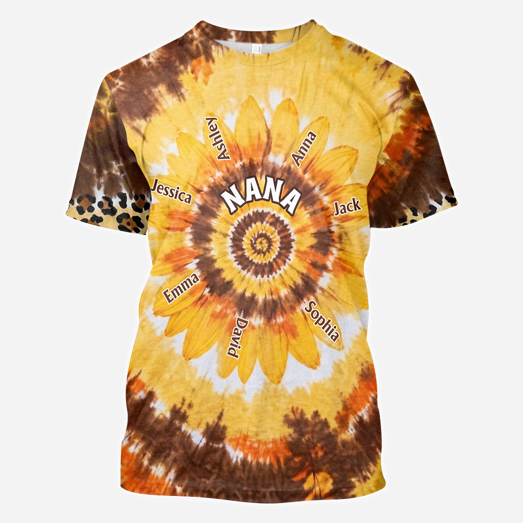 Grandms's Little Sunflower - Personalized Grandma All Over Shirt