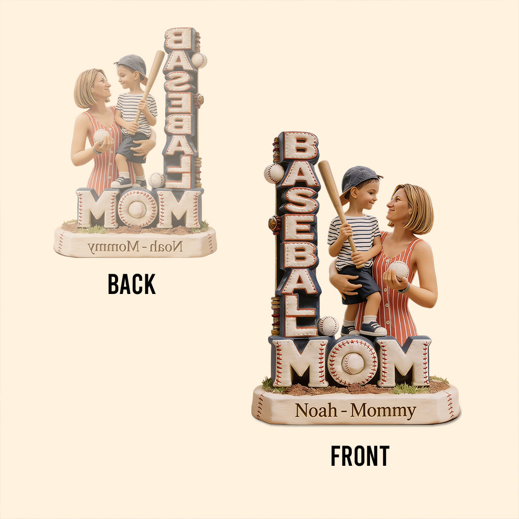 Baseball Mom, Dad - Personalized Baseball Custom Shaped Acrylic Plaque