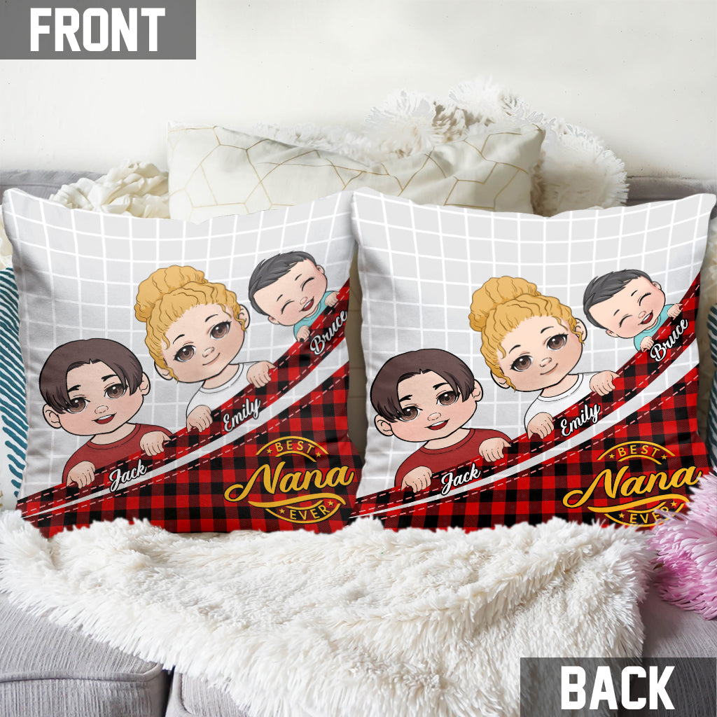 Best Grandma/ Mimi/ Nana Ever - Personalized Grandma Throw Pillow