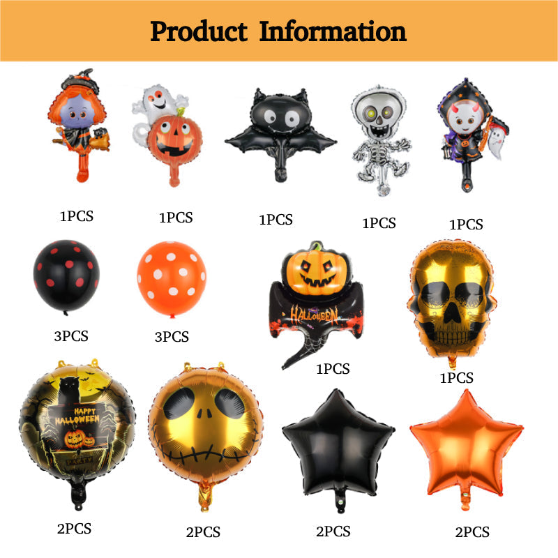 Happy Halloween - Halloween Party Balloons Set