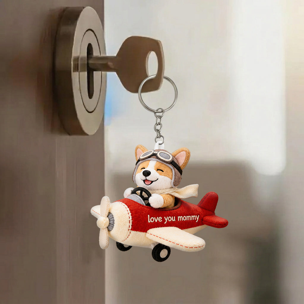 Dog Lovers Gift Idea, Pet Mom - Personalized Dog Plush Keychain