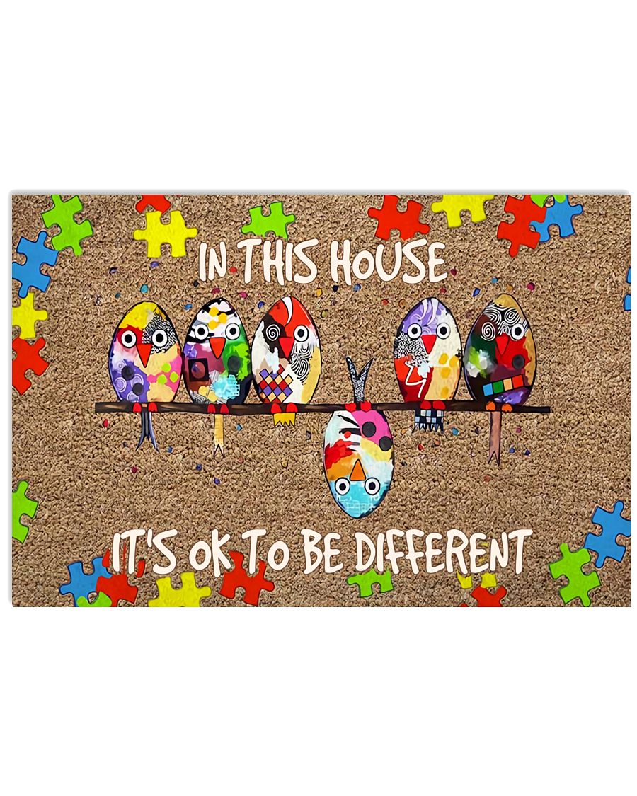 Autism It'S Ok To Be Different - Autism Awareness Poster 0921