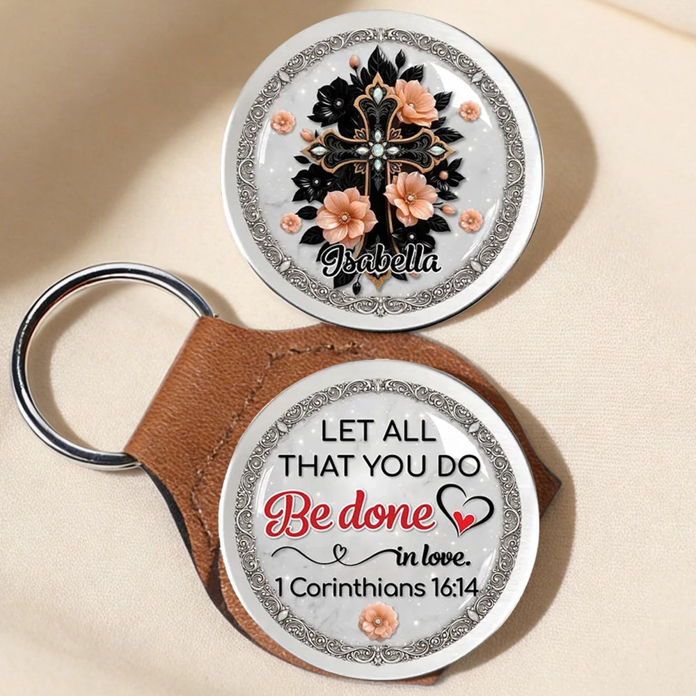 Pocket Hug Keepsake with Let All That You Do Be Done in Love Quote - Thoughtful Personalized Gift for Someone Special