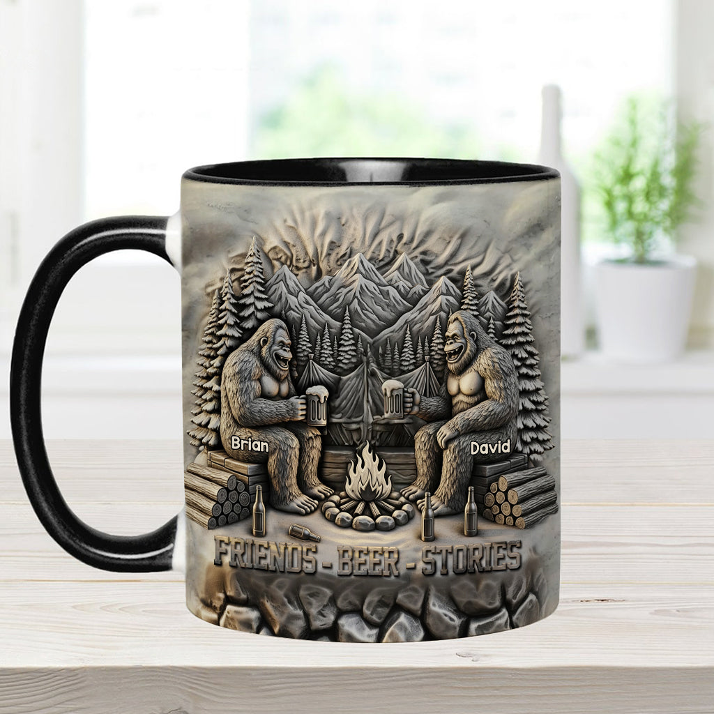 Friends Beer Stories - Personalized Camping Accent Mug
