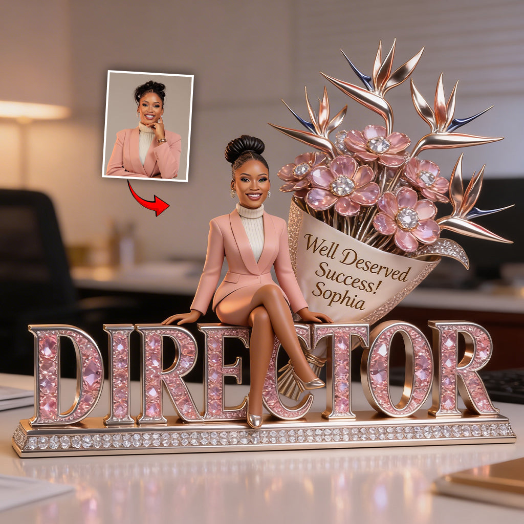 Career Milestone Gift - Personalized Colleague Custom Shaped Acrylic Plaque
