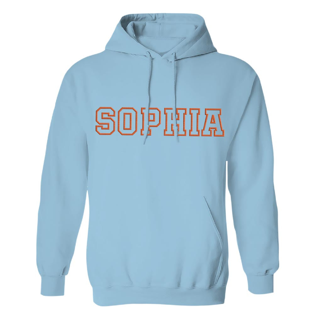 Custom Name - Personalized Sibling Embroidered Hoodie