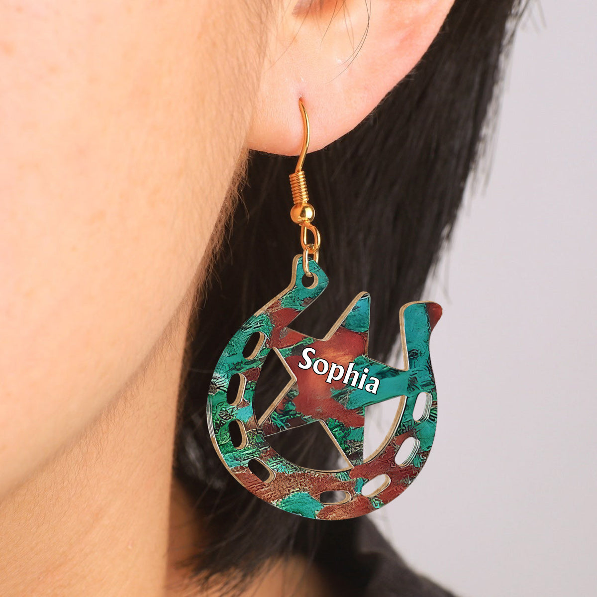 Horse Girl - Personalized Horse Wooden Earrings